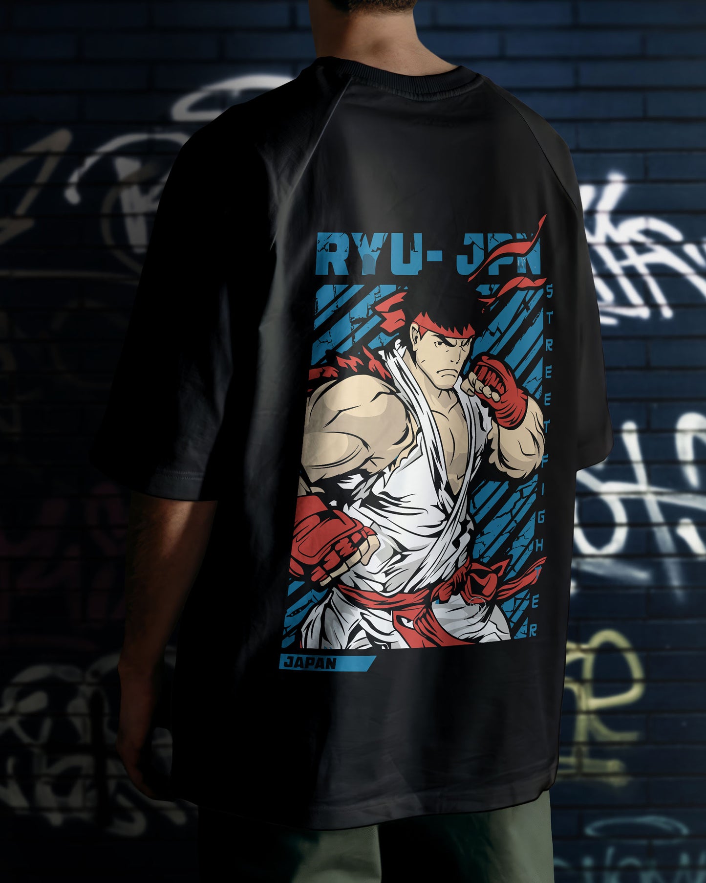 Street Fighter Anime Oversized Tee