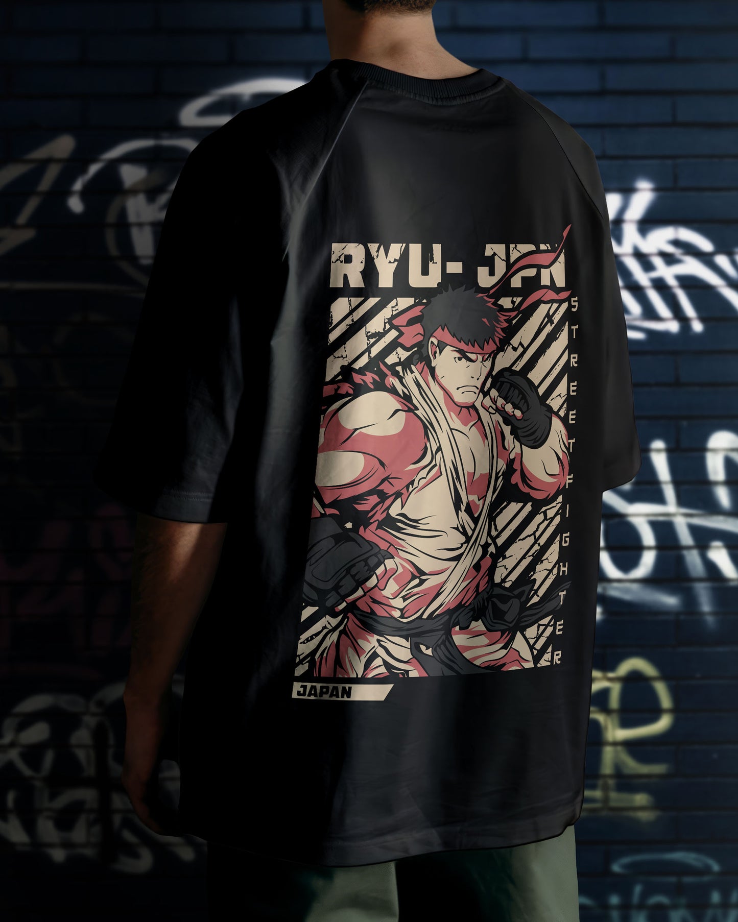 Street Fighter Anime Oversized Tee