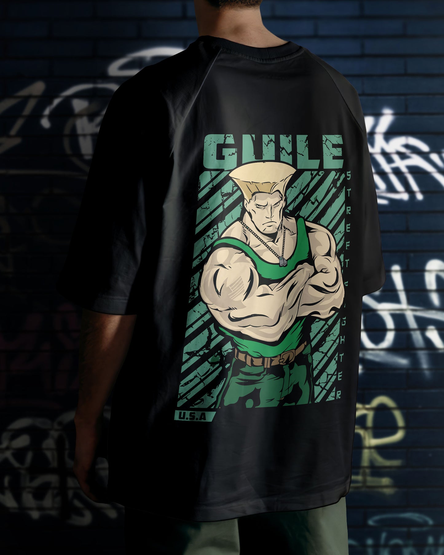 Street Fighter Anime Oversized Tee