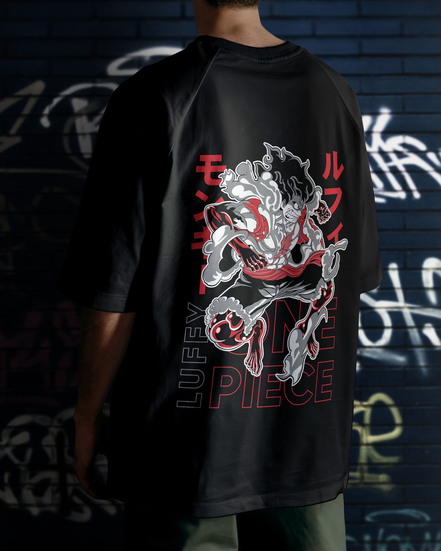One Piece Anime Oversized Tee