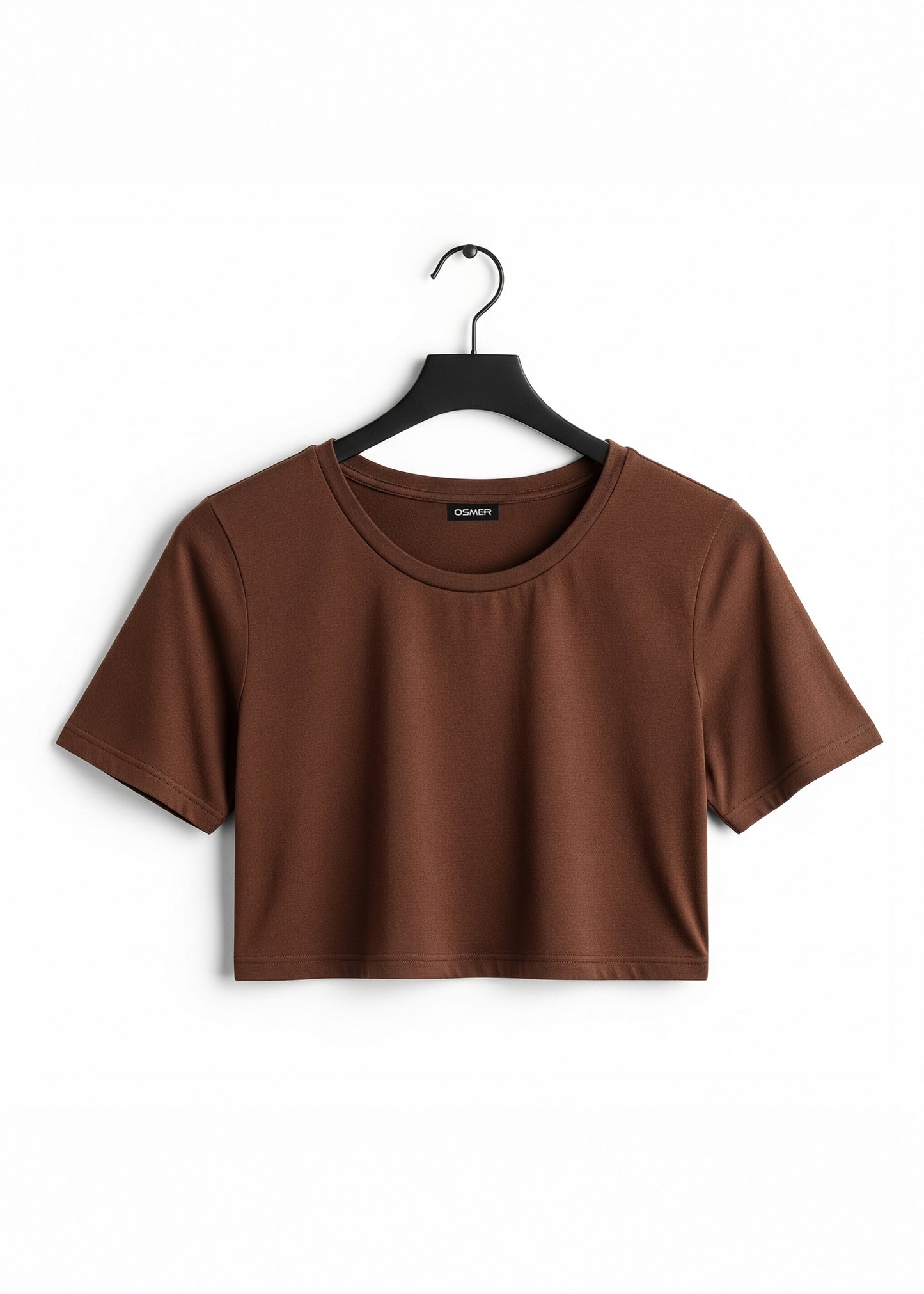 Elite Crop Tee - Chocobrown