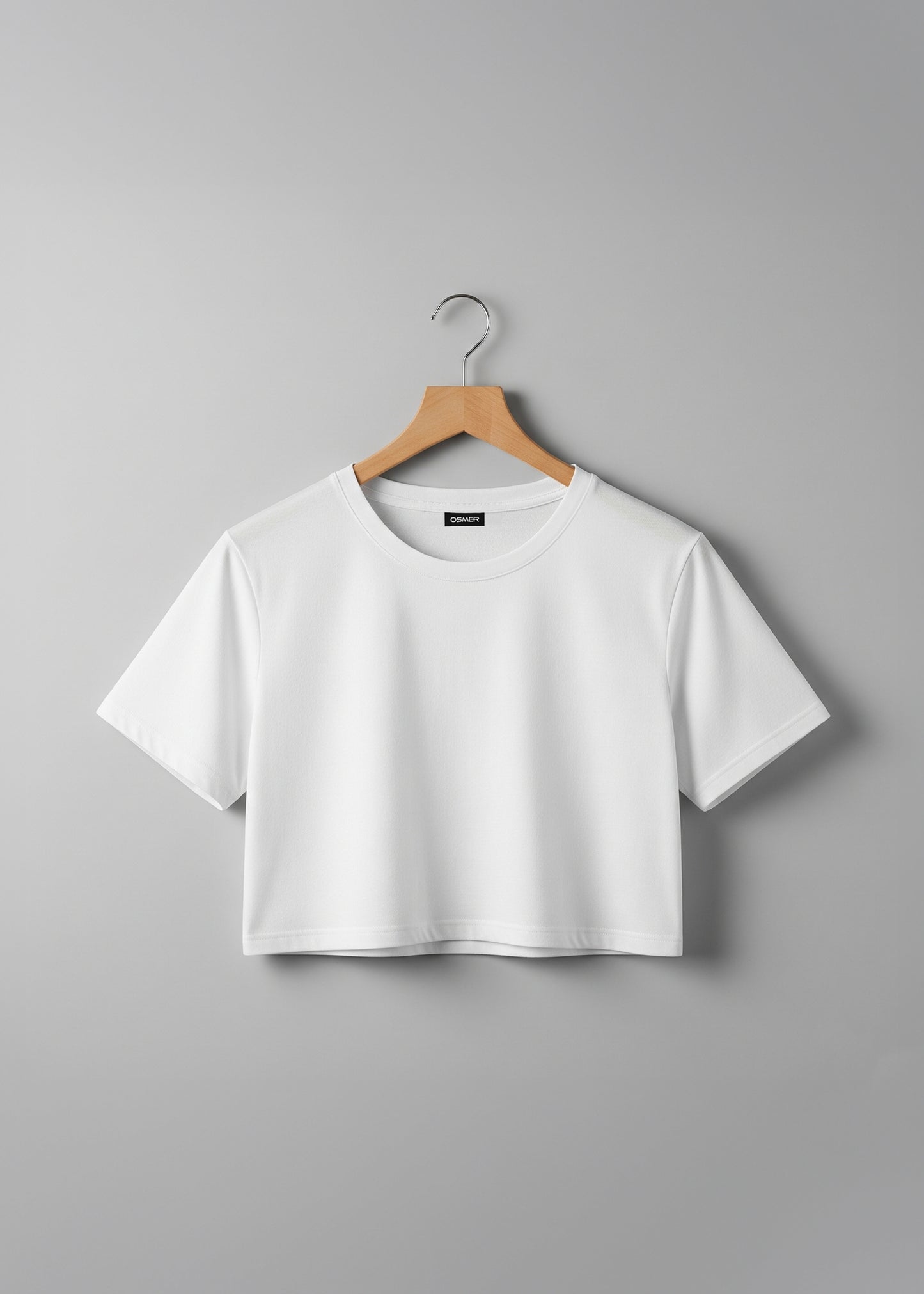 Elite Crop Tee - White