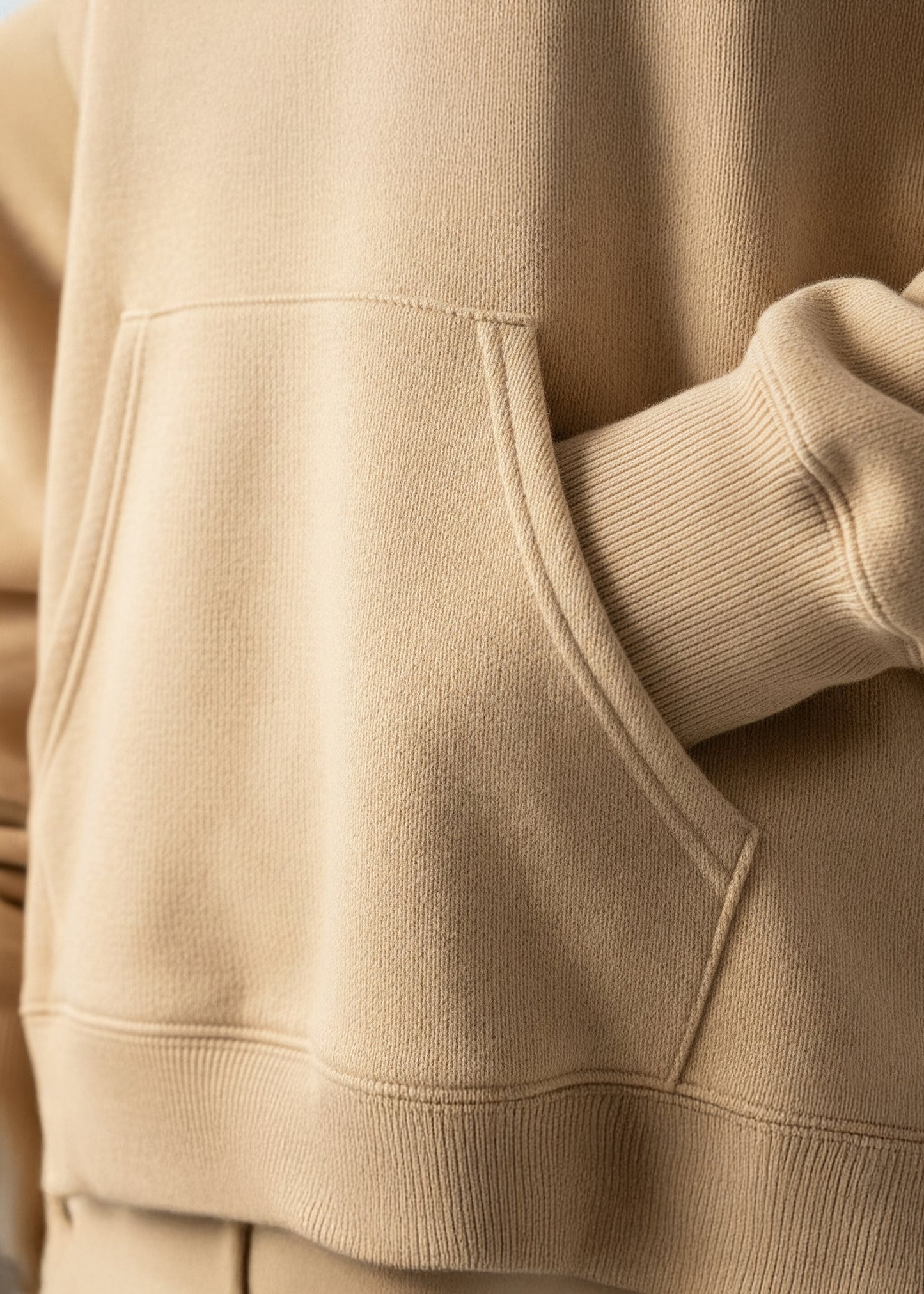 CloudSoft Fleece Hoodie - Beige