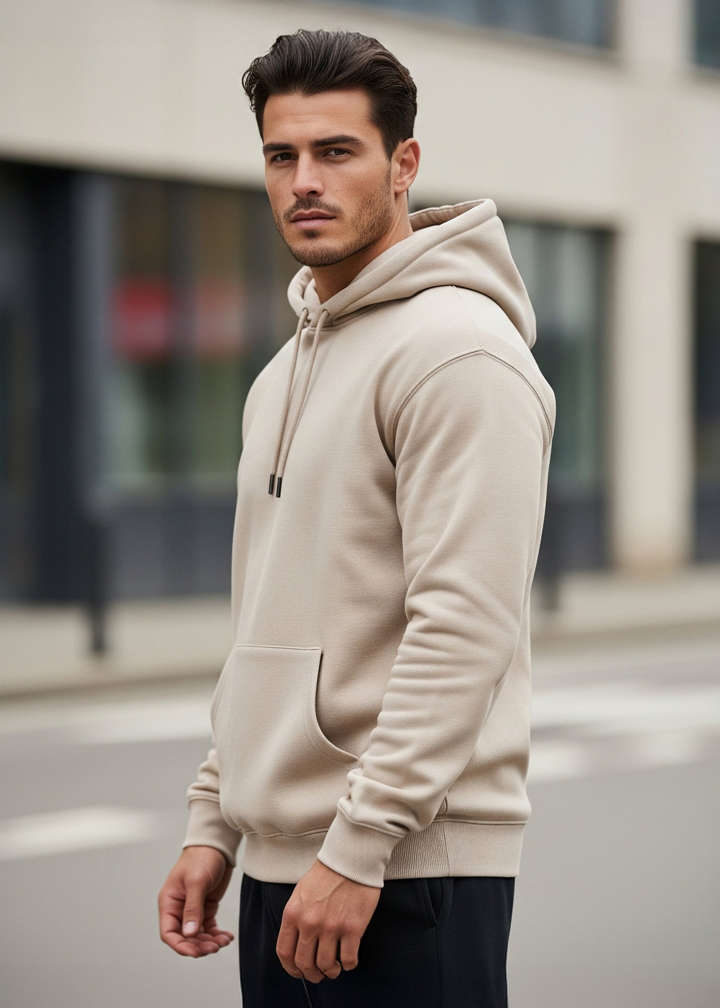 CloudSoft Fleece Hoodie - Beige