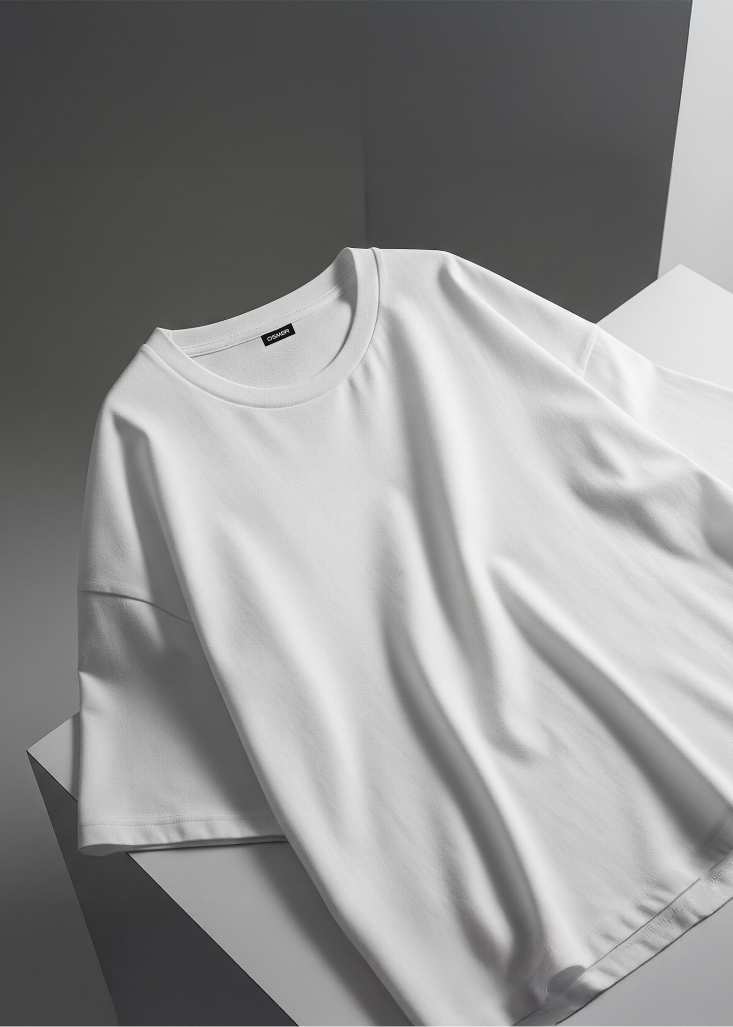 Oversized Solid Tee - White