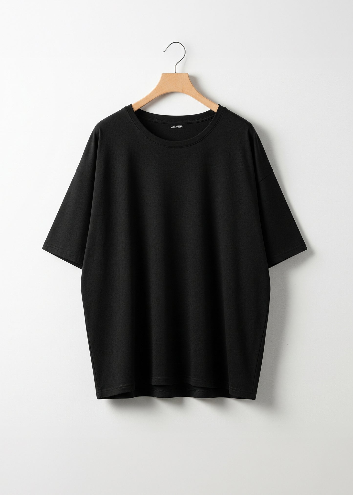 Oversized Solid Tee - Black