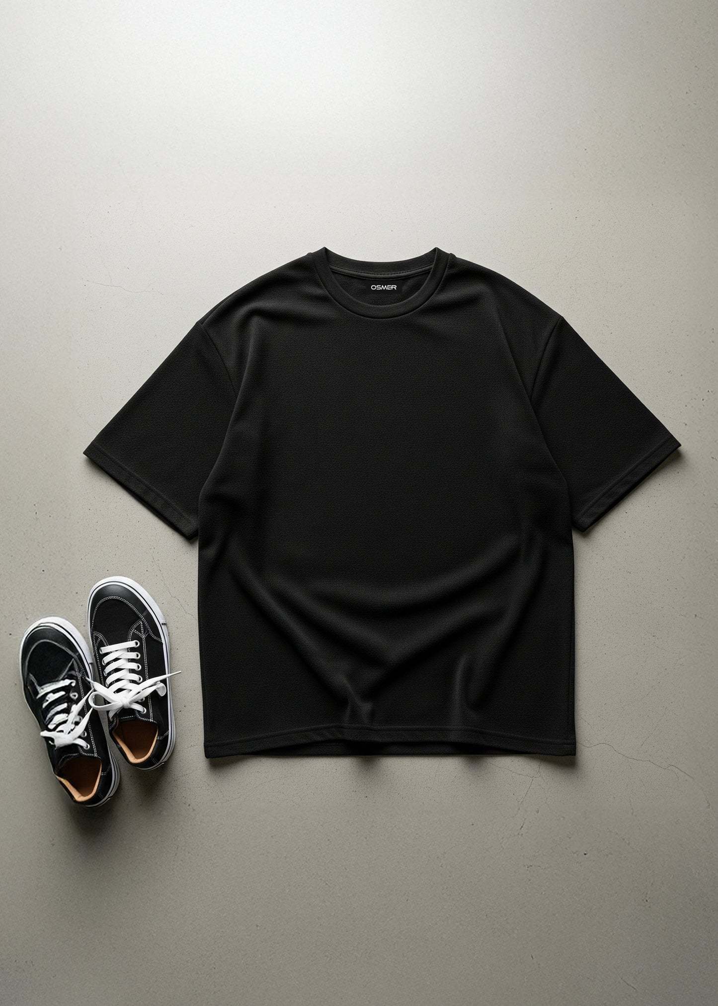 Premium Classic Crew Neck Tee - Black