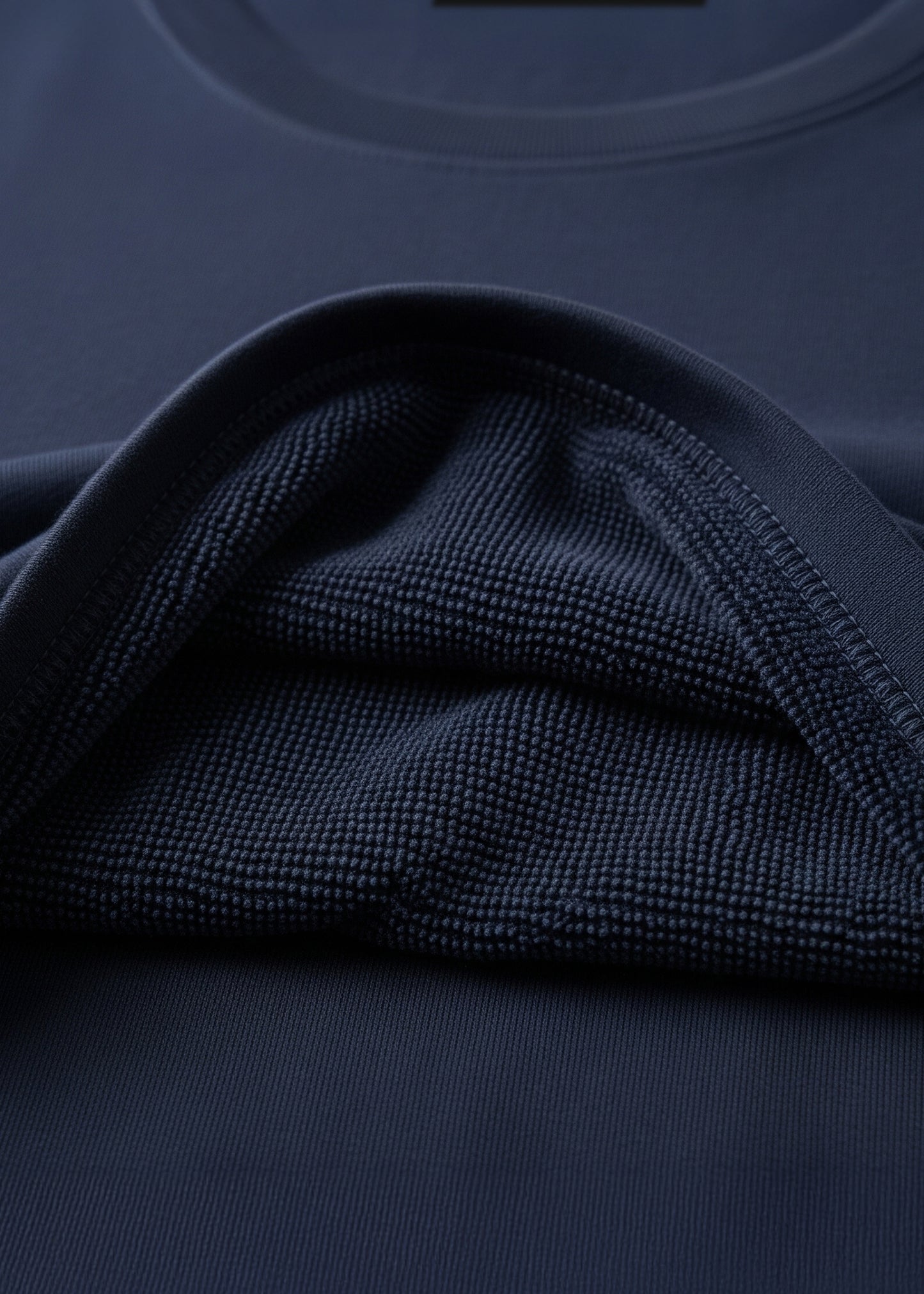 Premium Classic Crew Neck Tee - Navy Blue