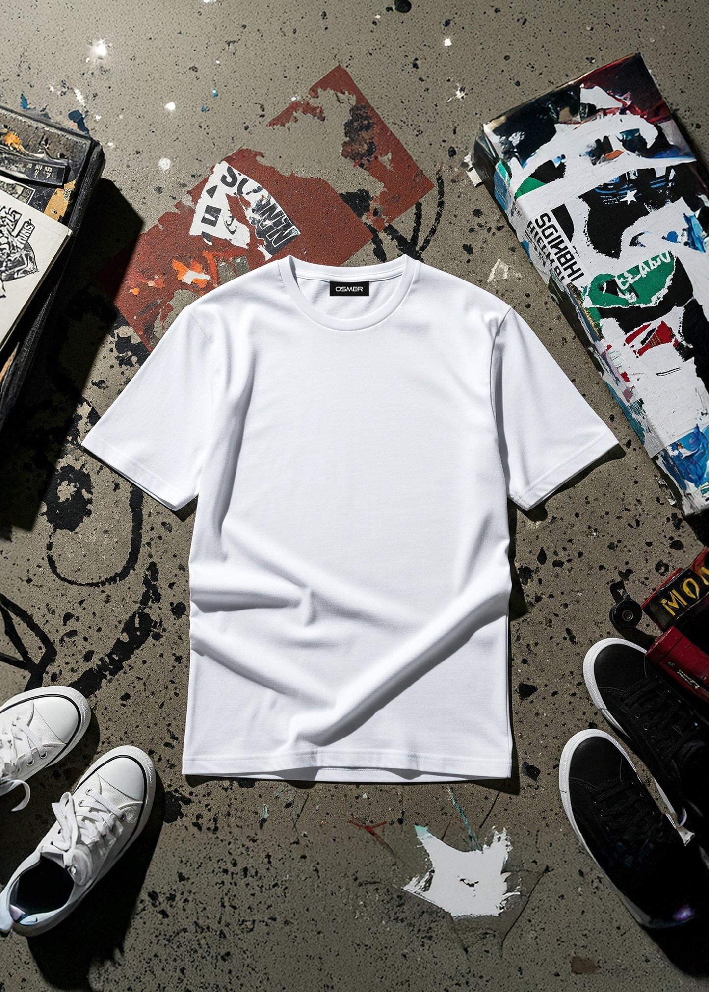 Premium Classic Crew Neck Tee - White