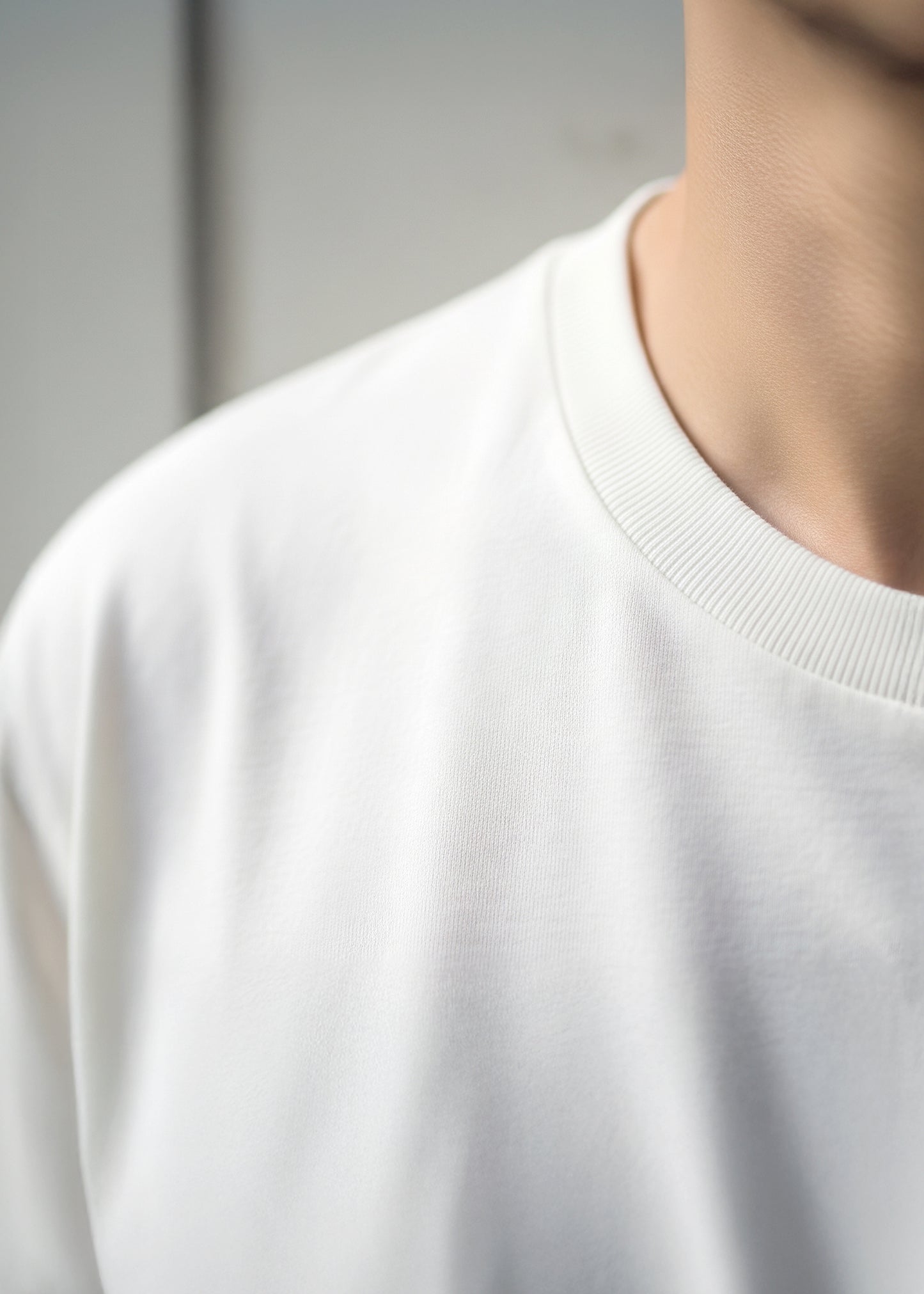 Premium Classic Crew Neck Tee - White