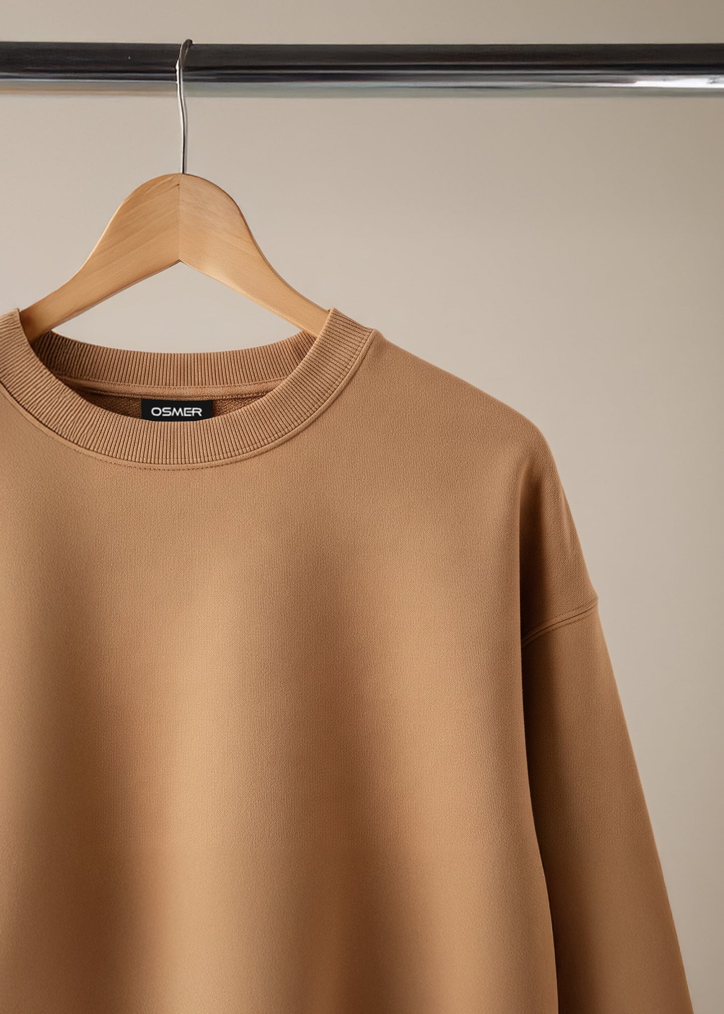Luxura Fleece Sweatshirt - Light Brown