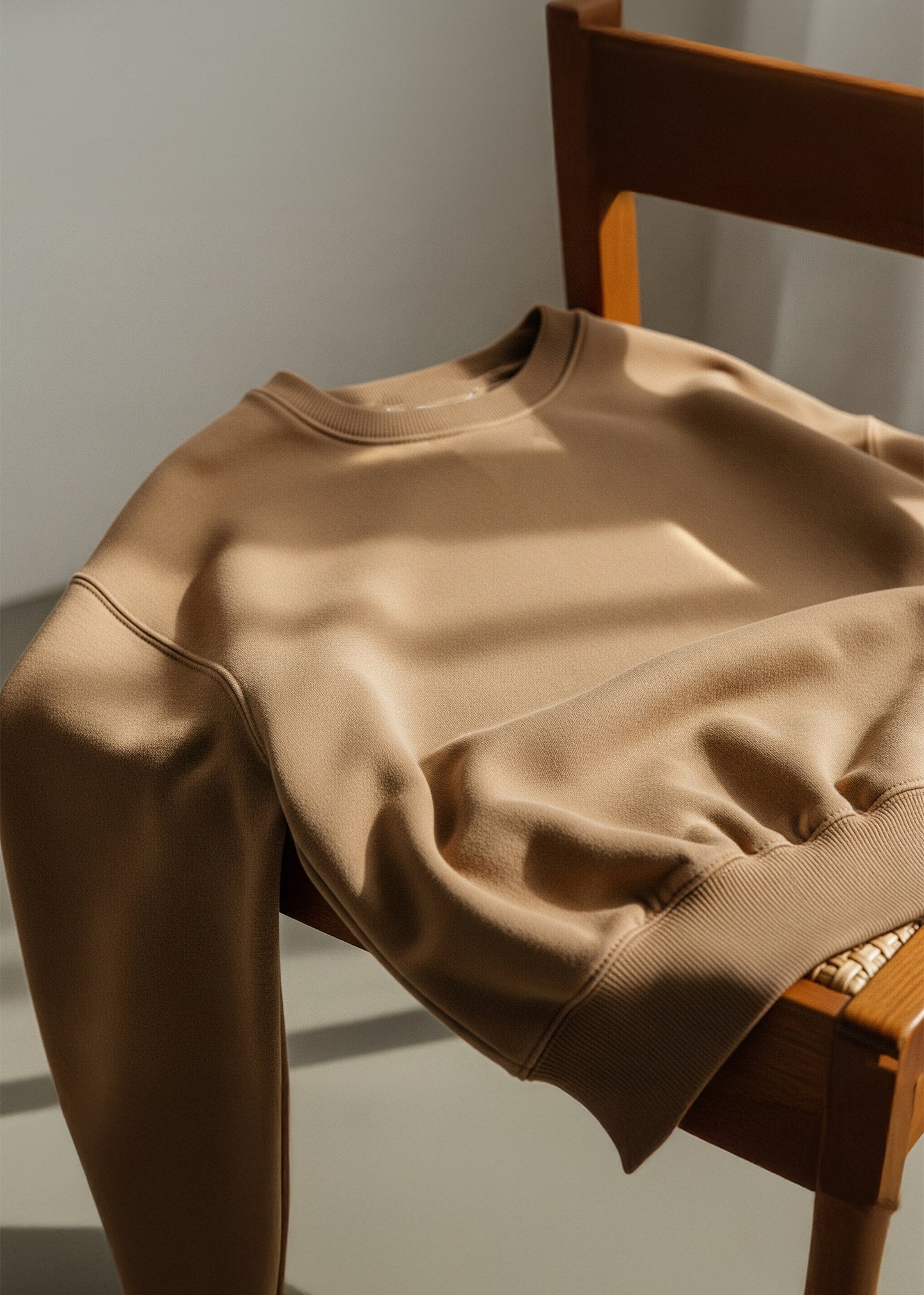 Luxura Fleece Sweatshirt - Light Brown