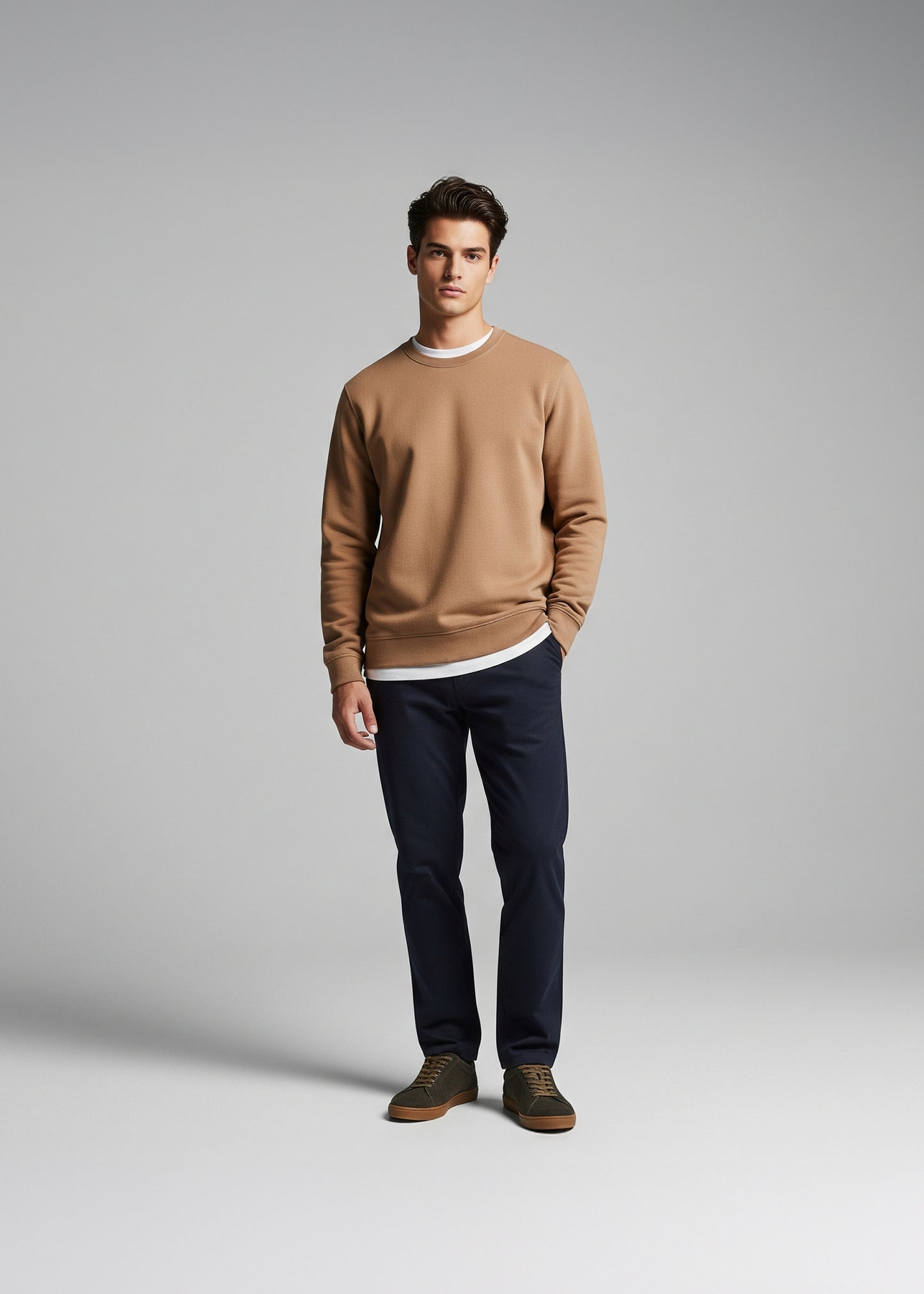 Luxura Fleece Sweatshirt - Light Brown