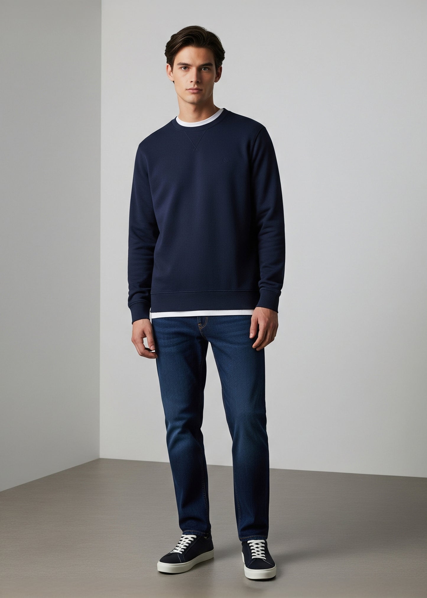 Luxura Fleece Sweatshirt - Navy Blue