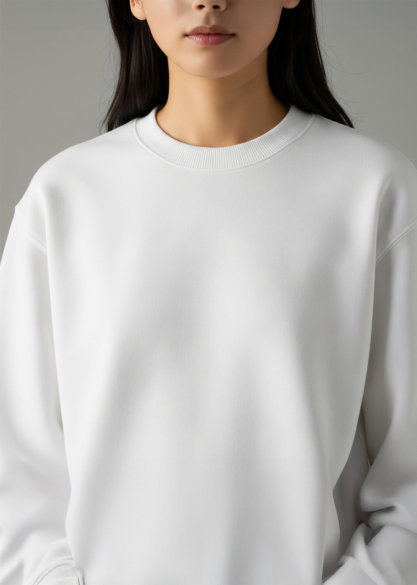 Luxura Fleece Sweatshirt - White