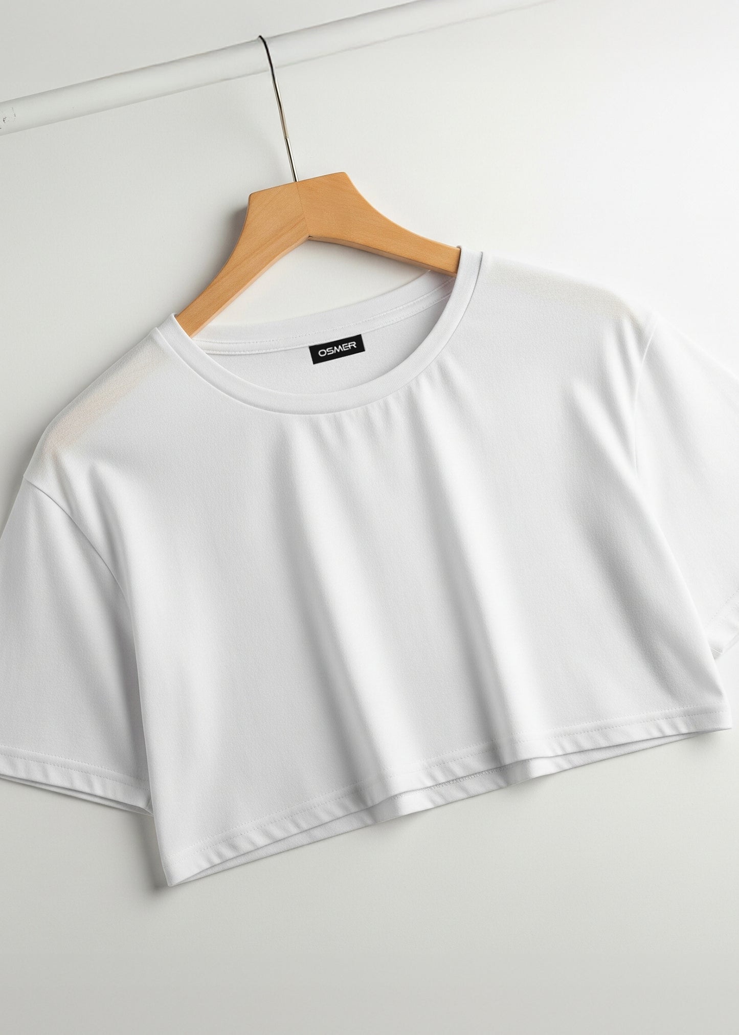 Elite Crop Tee - White