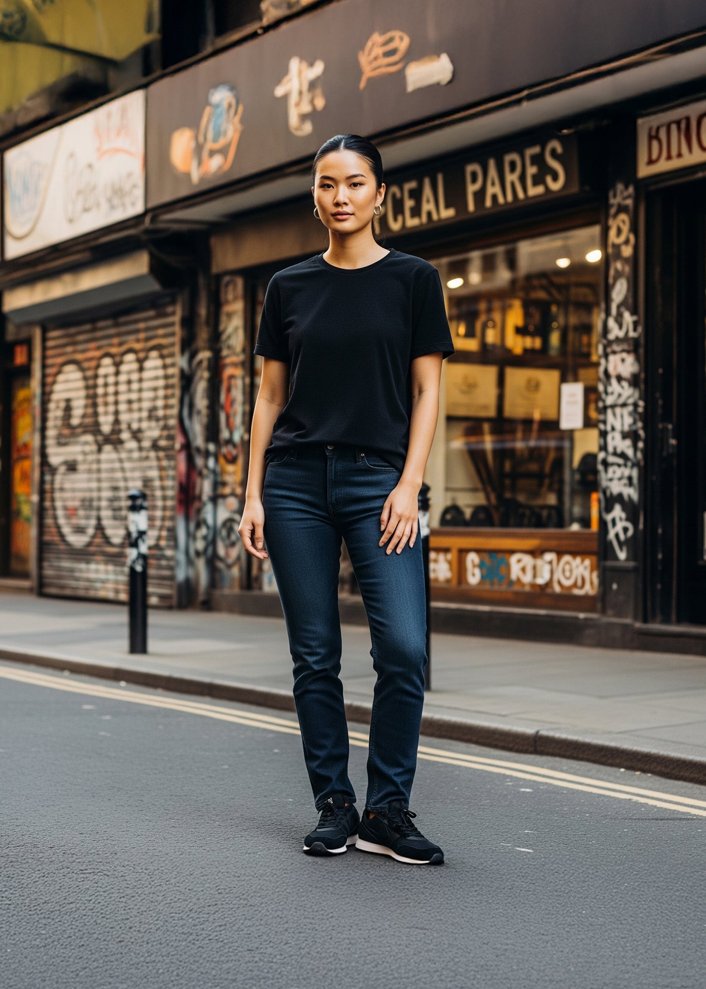 Premium Classic Crew Neck Tee - Black
