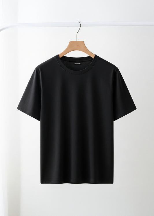 Premium Classic Crew Neck Tee - Black