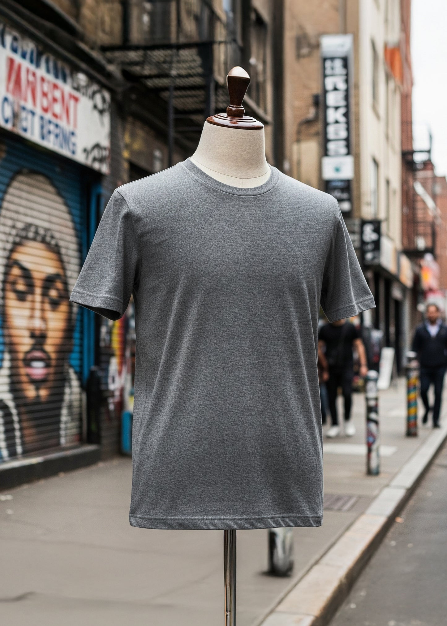 Premium Classic Crew Neck Tee - Grey