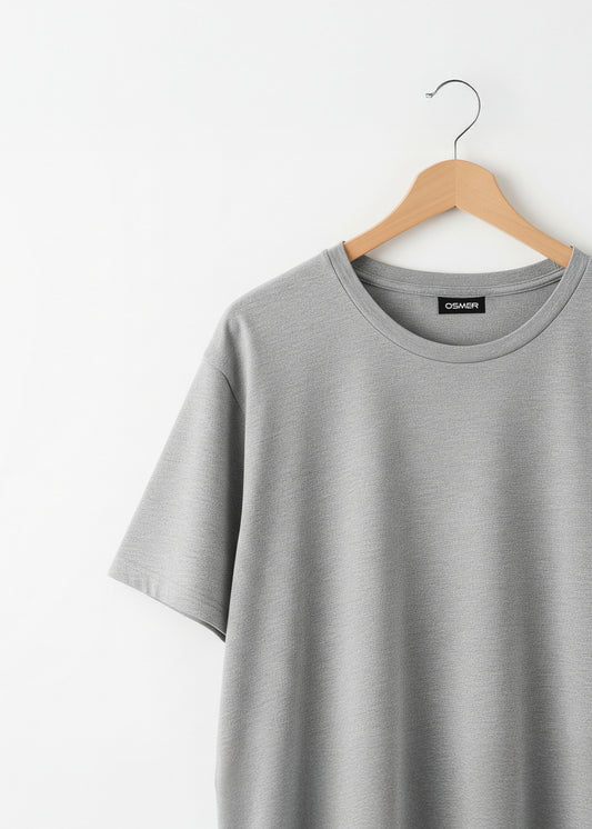 Premium Classic Crew Neck Tee - Grey