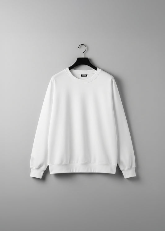 Luxura Fleece Sweatshirt - White
